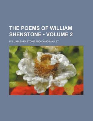 Book cover for The Poems of William Shenstone (Volume 2)