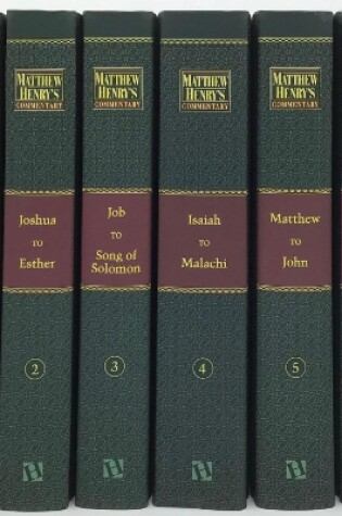 Cover of Matthew Henry's Commentary on the Whole Bible, Complete 6-Volume Set