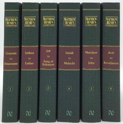 Book cover for Matthew Henry's Commentary on the Whole Bible, Complete 6-Volume Set