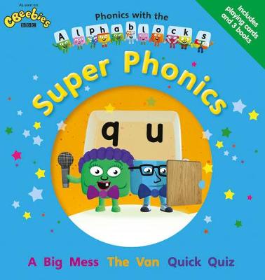 Cover of Phonics with the Alphablocks: Super Phonics for children age 3-5 (Pack of 3 reading books, Alphablocks card pack and Parent Guide)