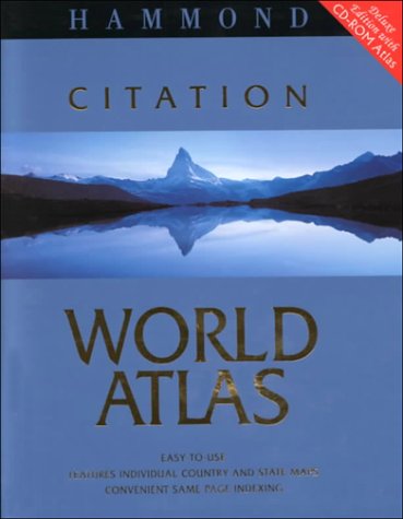 Book cover for Hammond Citation World Atlas Deluxe Edition with Hammond World Atlas CD-ROM