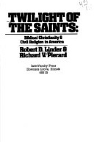 Cover of Twilight of the Saints