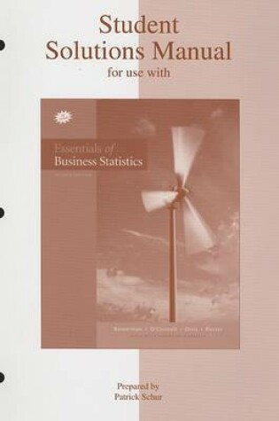 Cover of Essentials of Business Statistics Student Solutions Manual