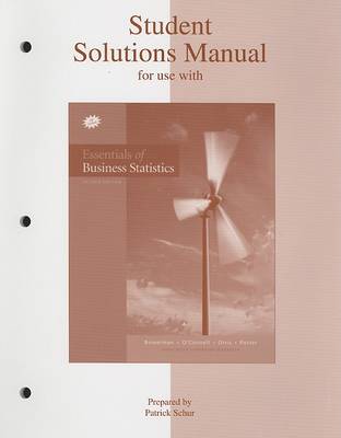 Book cover for Essentials of Business Statistics Student Solutions Manual