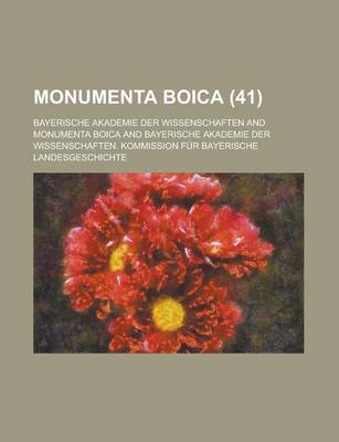 Book cover for Monumenta Boica (41 )
