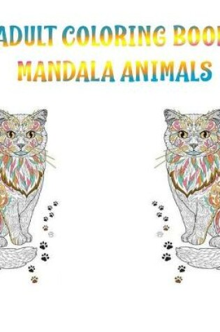 Cover of Adult Coloring Book Mandala Animals