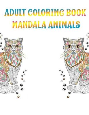 Book cover for Adult Coloring Book Mandala Animals