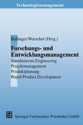 Cover of Forschungs- Und Entwicklungsmanagement