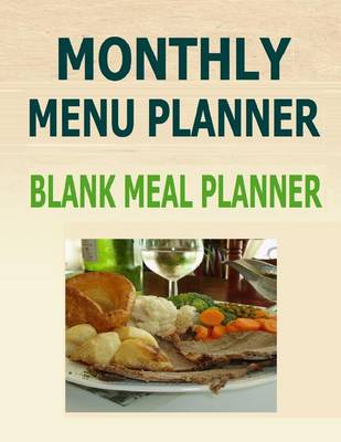 Book cover for Monthly Menu Planner