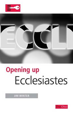 Book cover for Opening Up Ecclesiastes