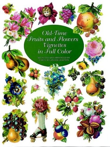 Book cover for Old-Time Fruits and Flowers Vignettes in Full Colour