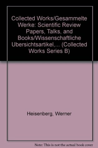 Cover of W. Heisenberg