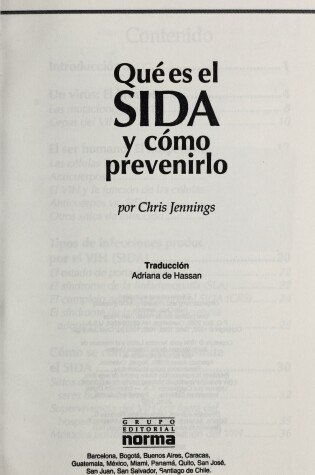 Cover of Que Es El Sida y Como Prevenirlo?