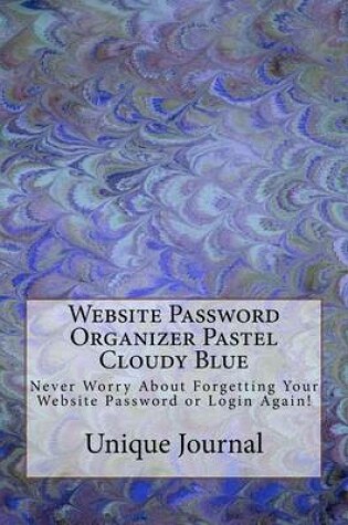 Cover of Website Password Organizer Pastel Cloudy Blue