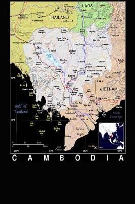 Book cover for Modern Day Color Map of Cambodia Journal