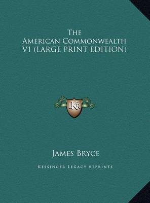 Book cover for The American Commonwealth V1