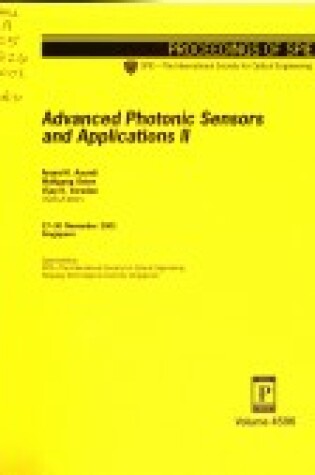 Cover of Advanced Photonic Sensors and Applications II
