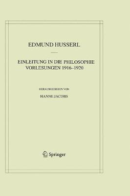 Cover of Einleitung in die Philosophie. Vorlesungen 1916–1920
