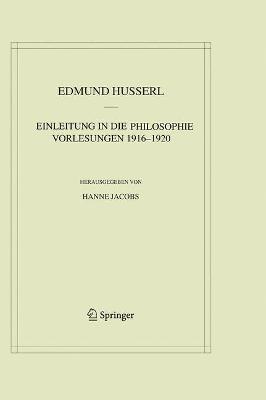 Book cover for Einleitung in die Philosophie. Vorlesungen 1916–1920