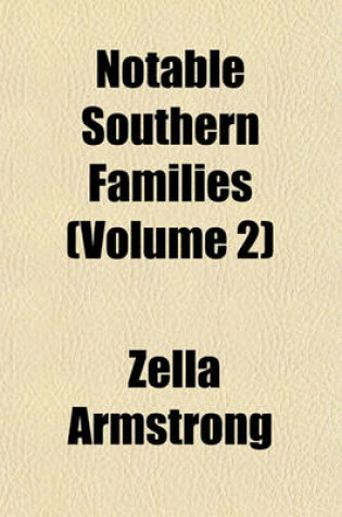 Cover of Notable Southern Families Volume 2