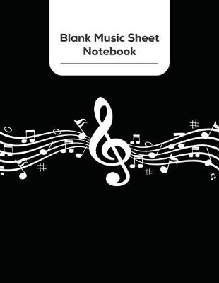 Cover of Blank Music Sheet Notebook