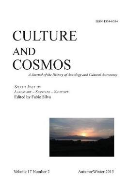 Book cover for Culture and Cosmos Vol 17 Number 2