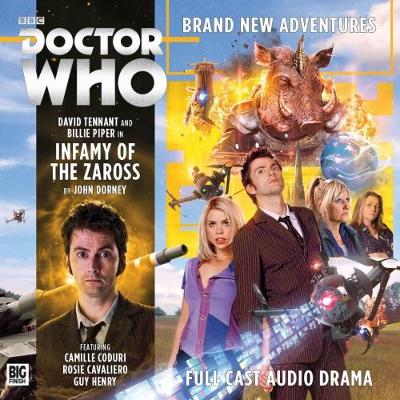 Book cover for The Tenth Doctor Adventures: Infamy of the Zaross