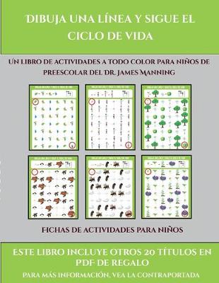Cover of Fichas de actividades para niños (Dibuja una línea y sigue el ciclo de vida)