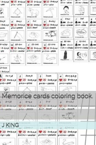 Cover of Memorice cards coloring book.