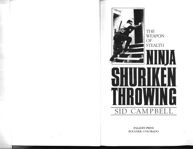 Book cover for Ninja Shuriken Throwing