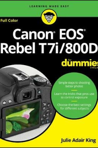 Cover of Canon EOS Rebel T7i/800D For Dummies