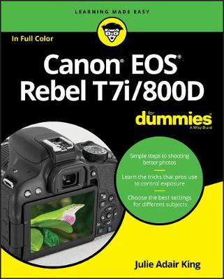 Book cover for Canon EOS Rebel T7i/800D For Dummies