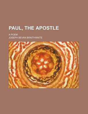 Book cover for Paul, the Apostle; A Poem