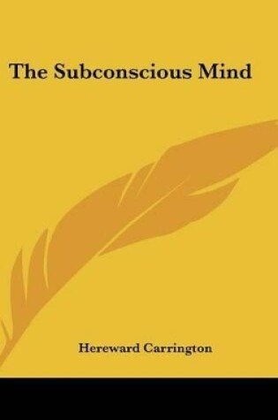 Cover of The Subconscious Mind