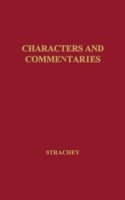 Book cover for Characters and Commentaries