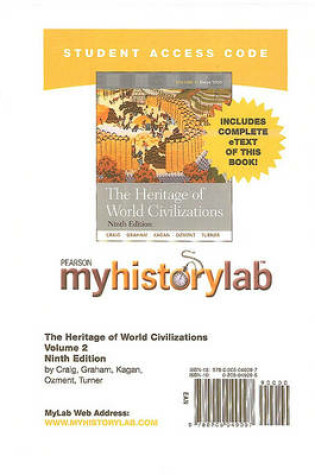 Cover of The Heritage of World Civilizations, Volume 2 Student Access Code