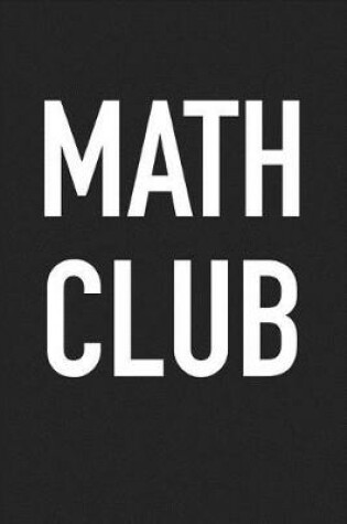 Cover of Math Club