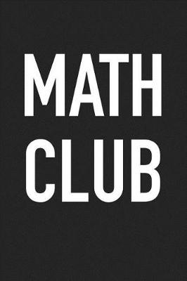 Book cover for Math Club