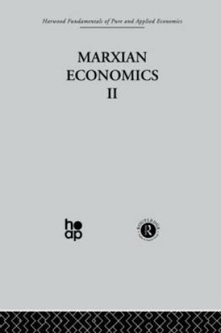 Cover of V: Marxian Economics II