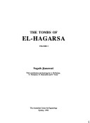 Book cover for The Tombs of El-Hagarsa Volume 1
