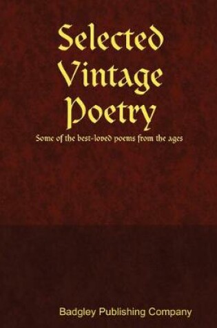 Cover of Selected Vintage Poetry