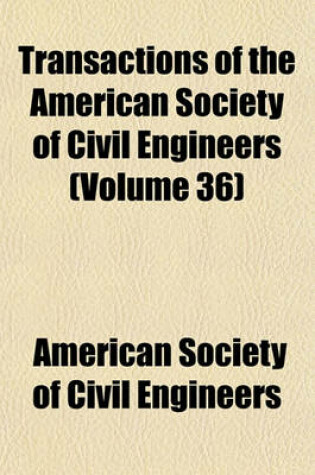 Cover of Transactions of the American Society of Civil Engineers Volume N . 16