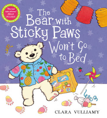 Book cover for The Bear with Sticky Paws Won't Go to Bed