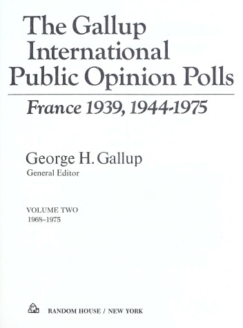 Book cover for The Gallup International Public Opinion Polls