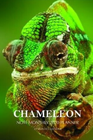 Cover of Chameleon Note Monthly 2020 Planner 12 Month Calendar