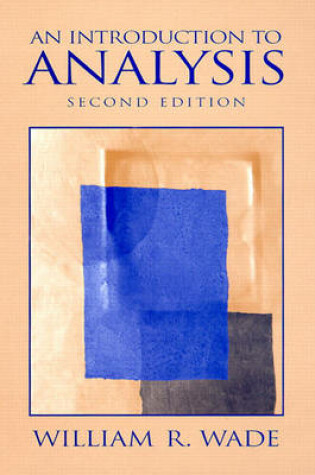 Cover of Introduction to Analysis