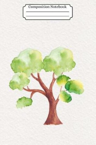 Cover of Composition Notebook Watercolor Tree Design Vol 2