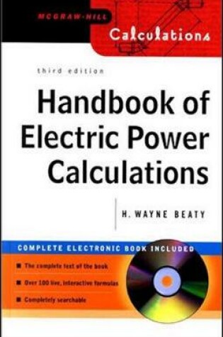 Cover of Handbook of Electric Power Calculations