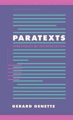 Cover of Paratexts