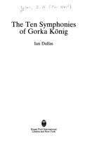 Book cover for Ten Symphonies Of Gorka Konig
